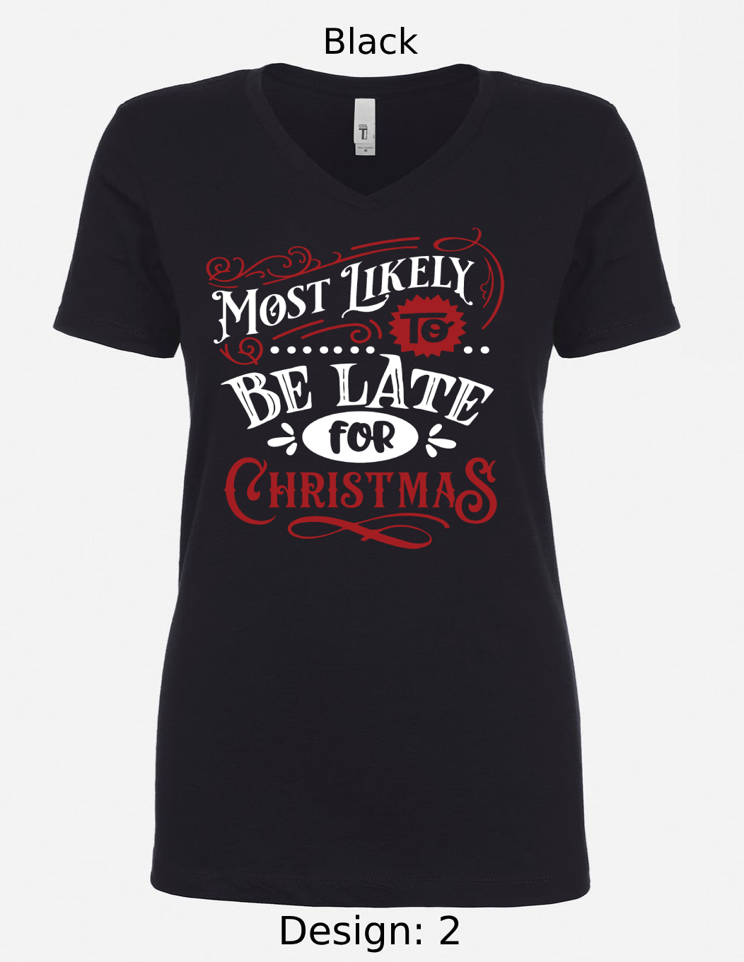 Shirts Women's Customized Tank Tops & Shirts | Christmas Funny Most Likely To Themed Tee