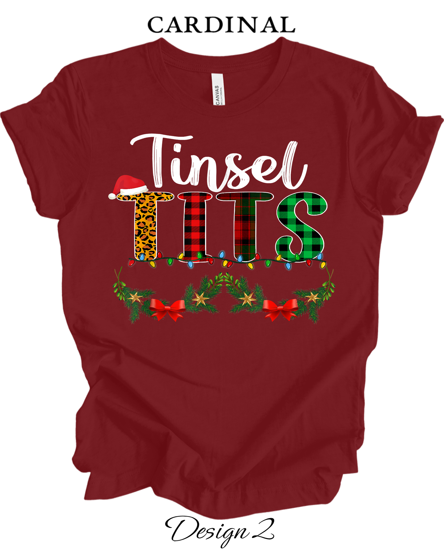 Custom Tee Unisex Crew Neck T-Shirts | Christmas Jingle Balls & Tinsel Tits Inspired Tee