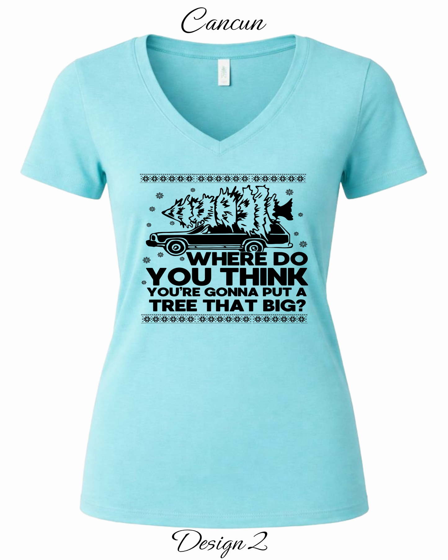 Custom Women's Tank Tops & Tees | Christmas Vacation Inspired Tee