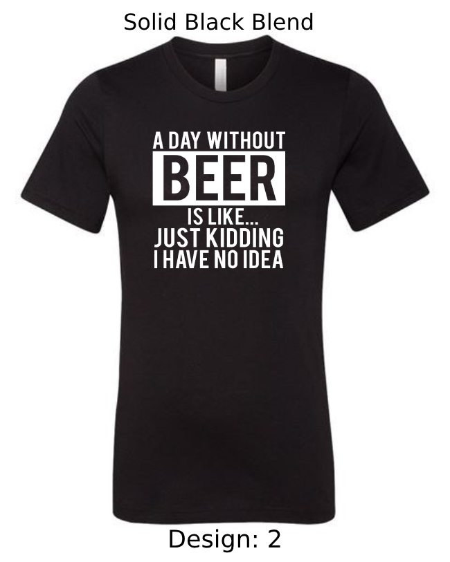 Shirts Men's Customized T-Shirts | Funny Alcohol Themed Tee