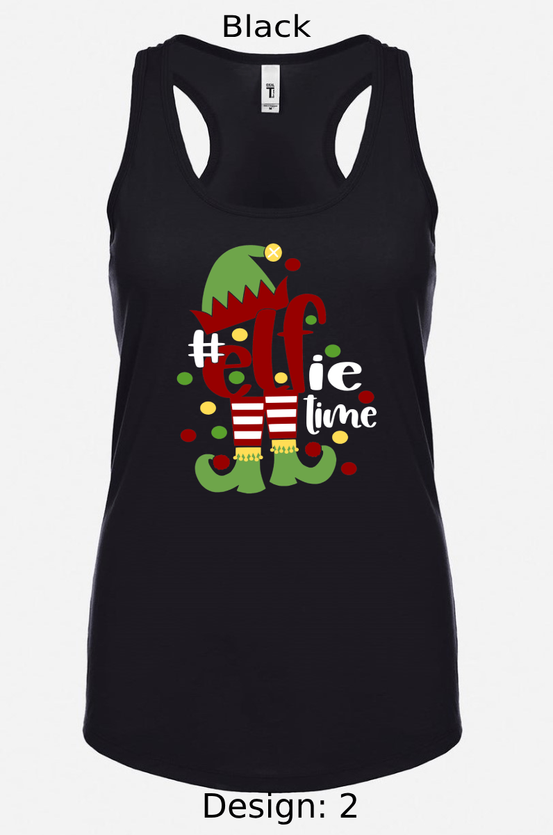 Shirts Women's Customized Tank Tops & Shirts | Christmas Funny Elf Themed Tee