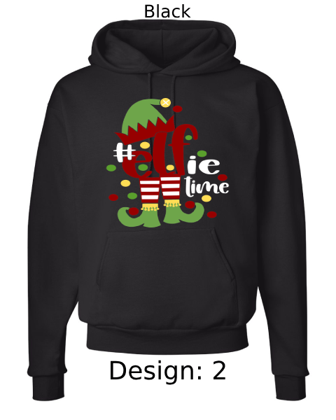 Unisex Christmas Funny Elf Hoodie Sweatshirt | Custom Hoodie