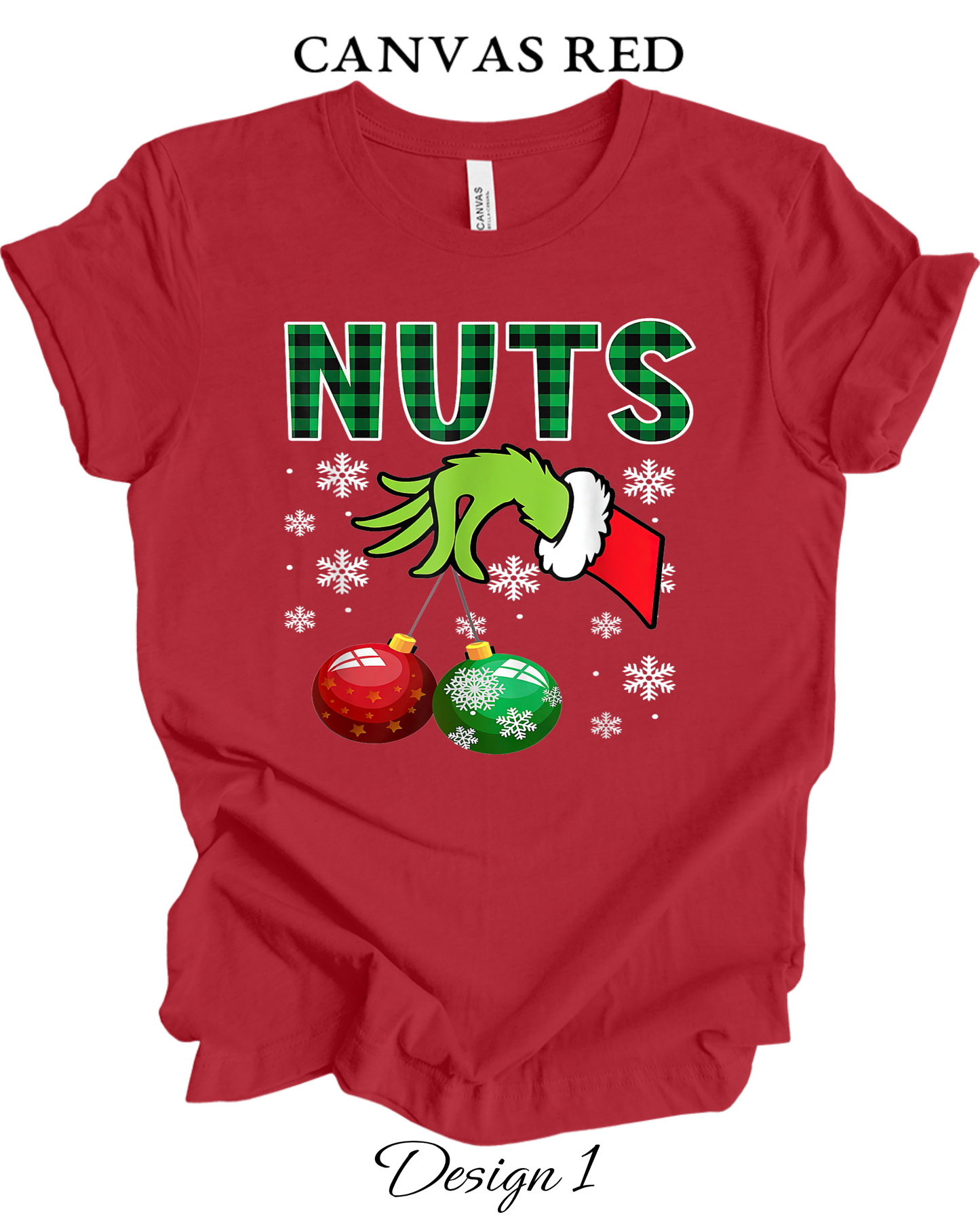 Custom Tee Unisex Crew Neck | Christmas Chest Nuts Couples Tee