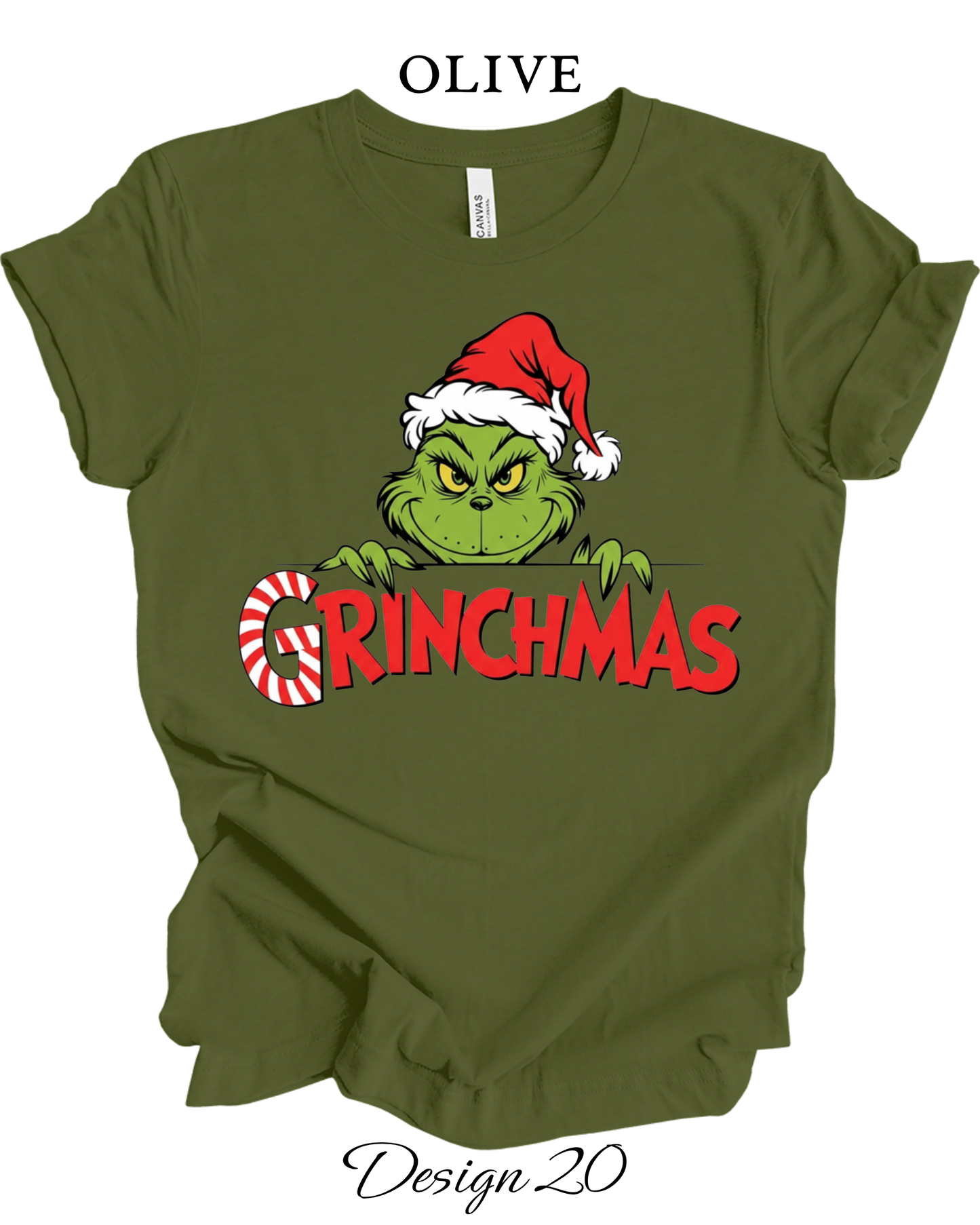 Custom Tee Unisex Crew Neck T-Shirts | Christmas Funny Grinch Inspired Tee