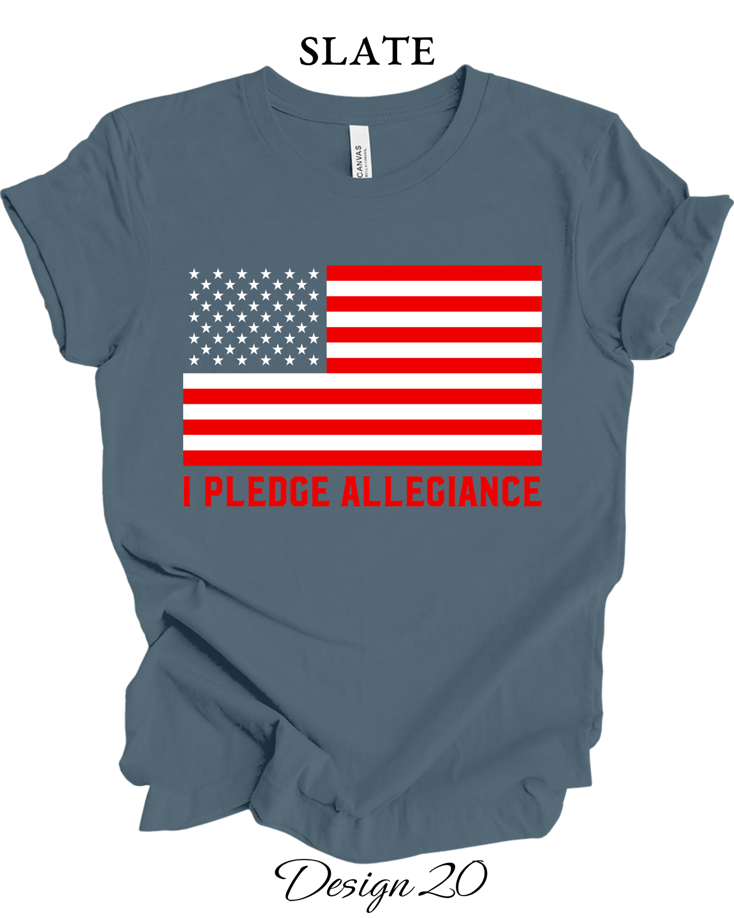 Custom Tee Unisex Crew Neck T-shirts | Patriotic Inspired Tee