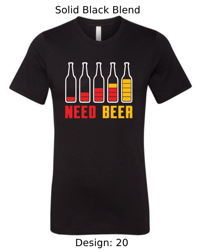 Shirts Men's Customized T-Shirts | Funny Beer Themed Tee