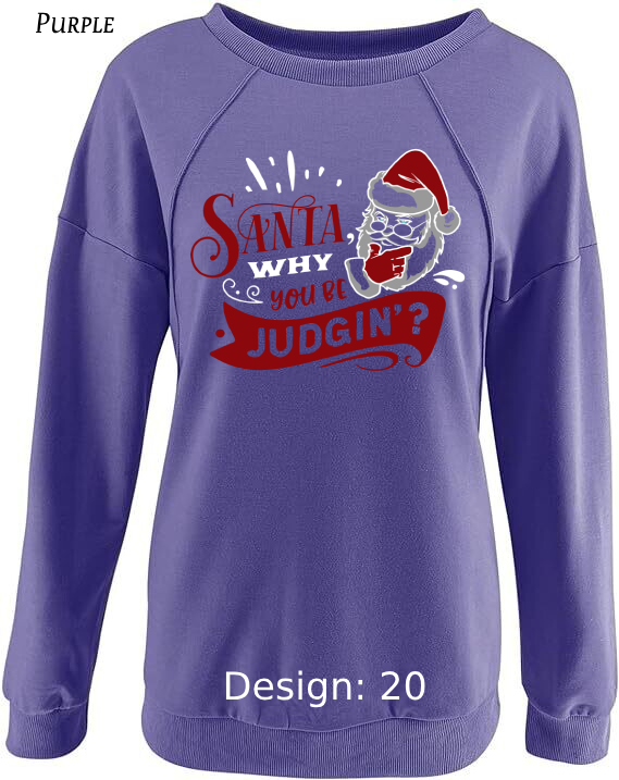 Sweatshirt Women's Christmas Funny Santa Sweatshirt | Custom Sweatshirt