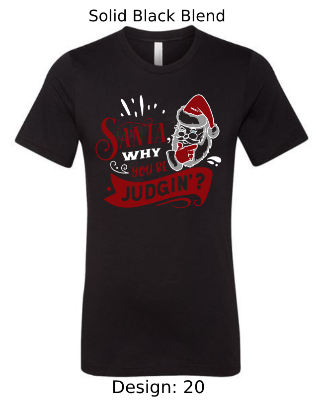 Shirts Men's Customized T-Shirts | Christmas Funny Santa Themed Tee