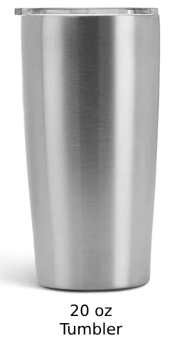 Custom Tumbler Personalized 20 oz Tumbler | Design Your Own Tumbler