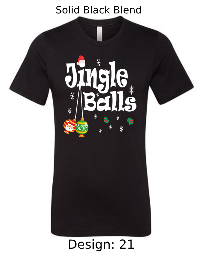 Shirts Men's Customized T-Shirts | Christmas Jingle Balls Themed Tee