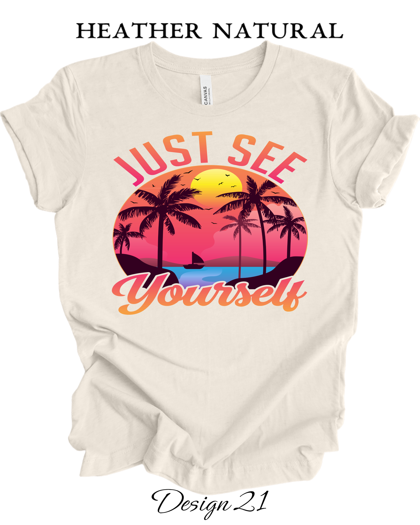 Custom Tee Unisex Crew Neck T-Shirts | Summer, Surfing, & Sunshine Inspired Tee