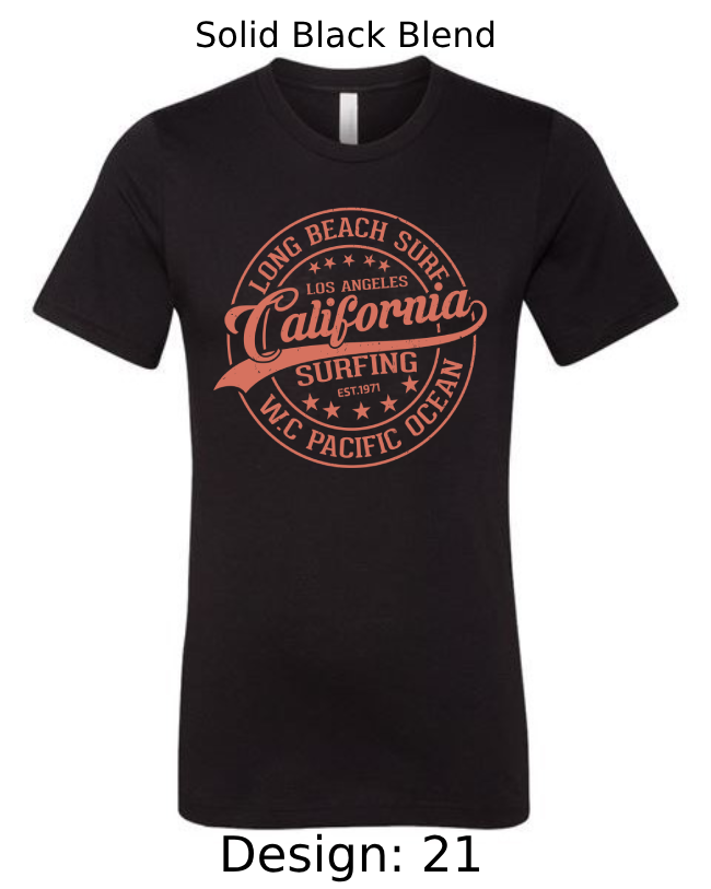 Shirts Men's Customized T-shirts | Summer, Surfing, & Sunshine Themed Tee