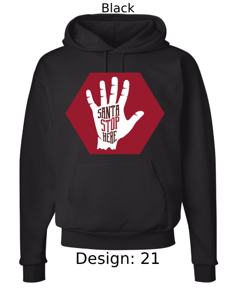 Unisex Christmas Funny Santa Hoodie Sweatshirt | Custom Hoodie