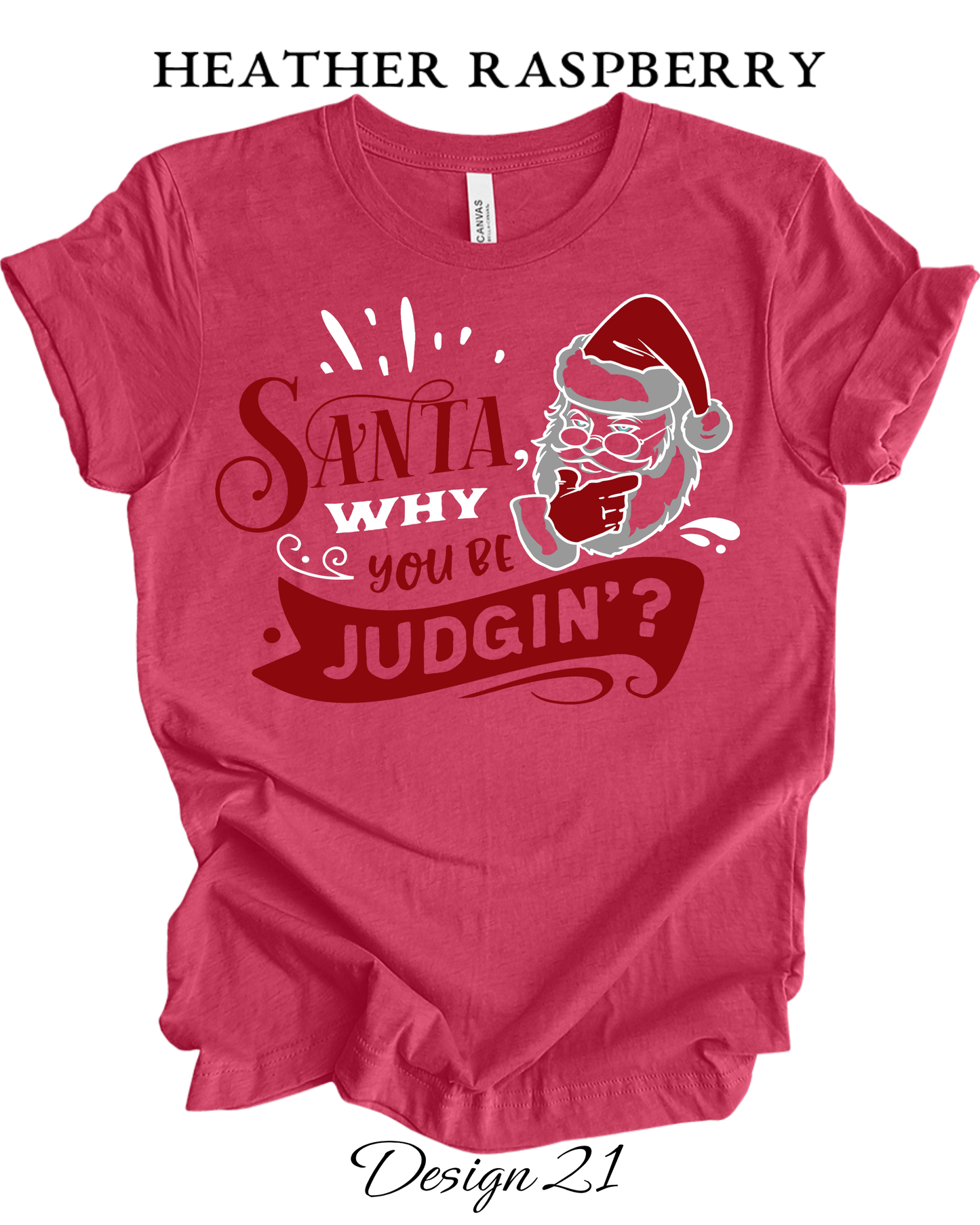 Custom Tee Unisex Crew Neck T-Shirts | Christmas Funny Santa Inspired Tee