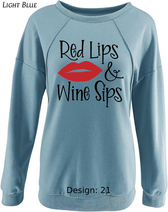 Sweatshirt Women's Wine Sweatshirt | Custom Sweatshirt