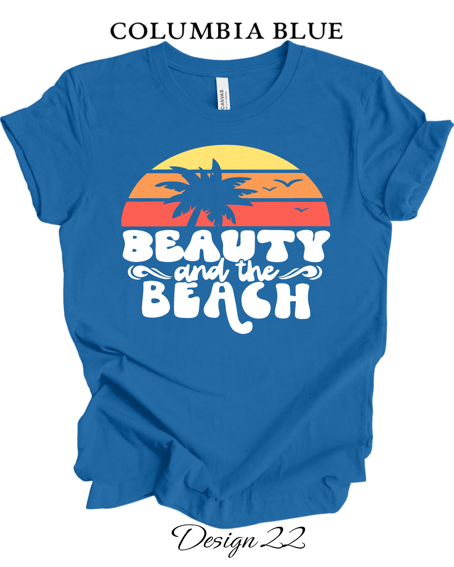 Custom Tee Unisex Crew Neck T-Shirts | Beach Inspired Tee