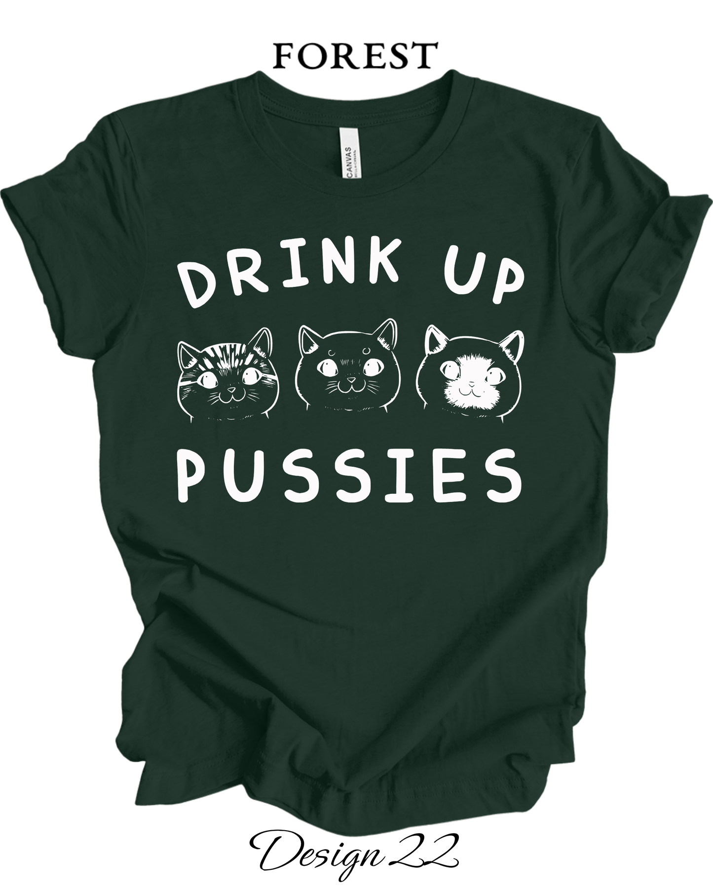 Custom Tee Unisex Crew Neck T-Shirts  | Cat Inspired Tee