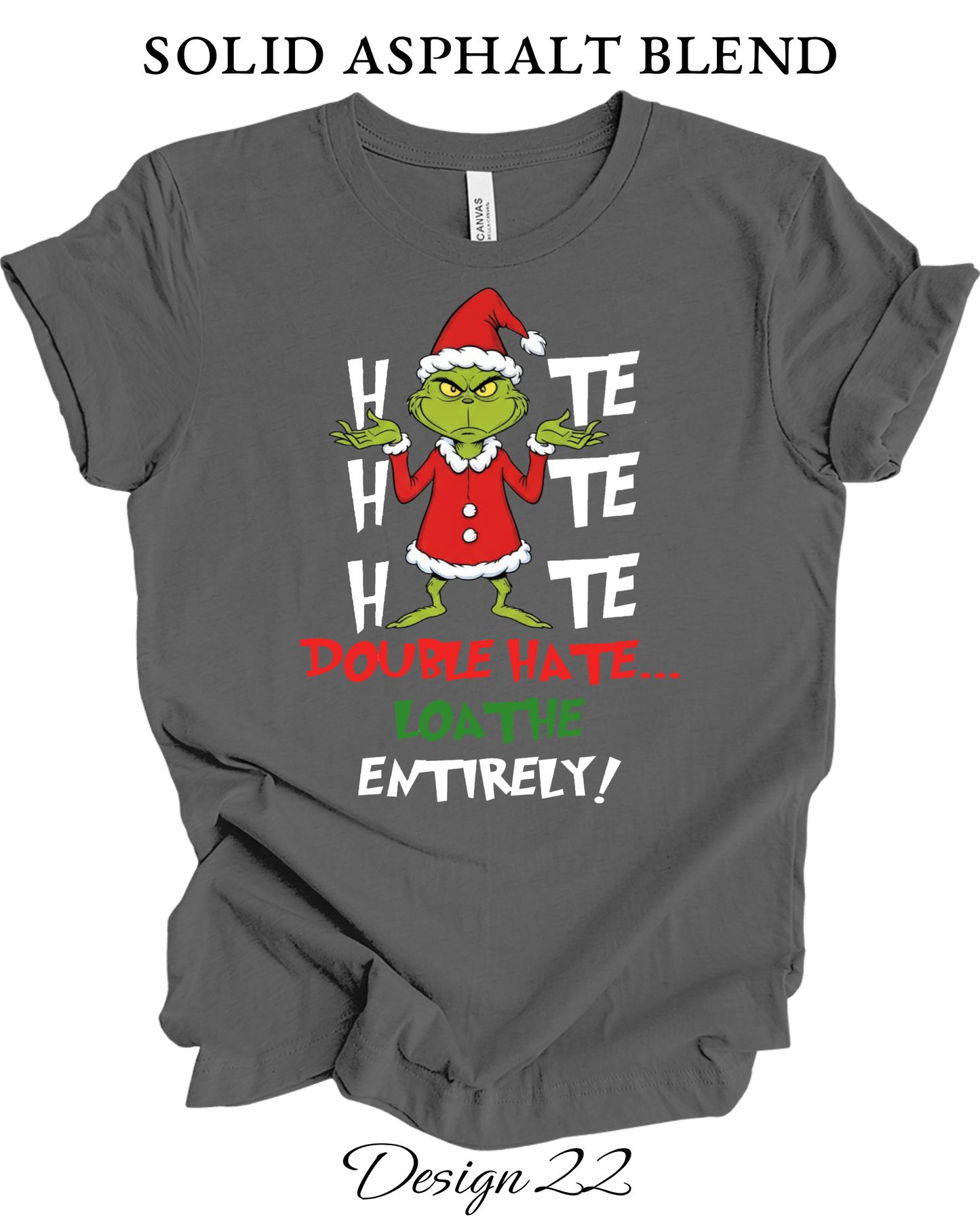 Custom Tee Unisex Crew Neck T-Shirts | Christmas Funny Grinch Inspired Tee