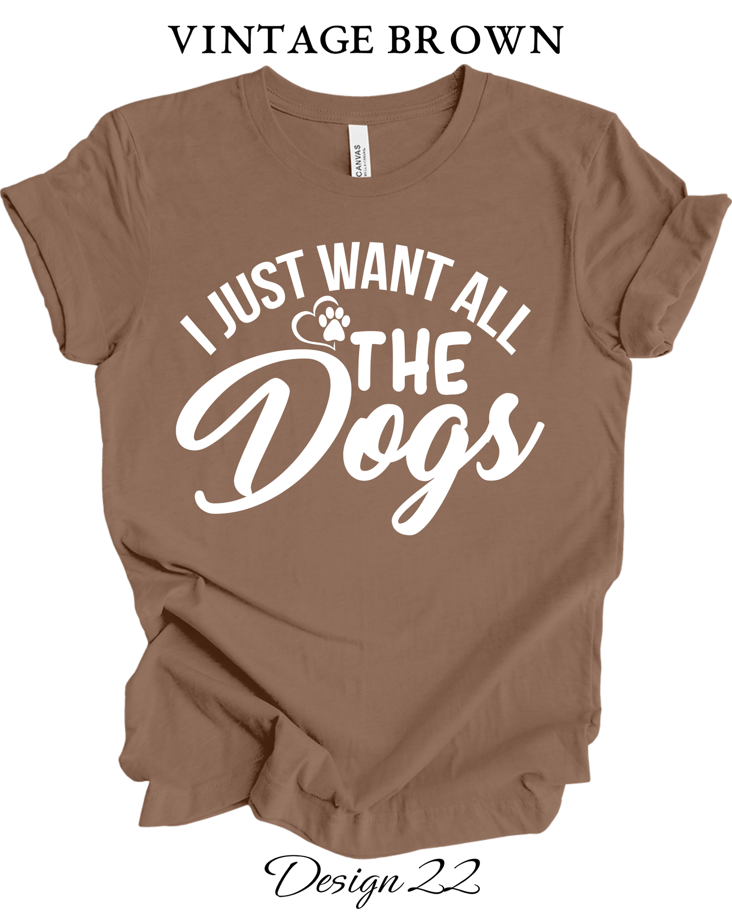 Custom Tee Unisex Crew Neck T-shirts | Dog Inspired Tee
