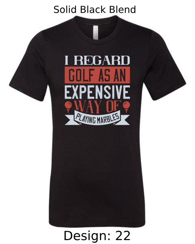 Shirts Men's Customized T-Shirts | Golf Themed Tee