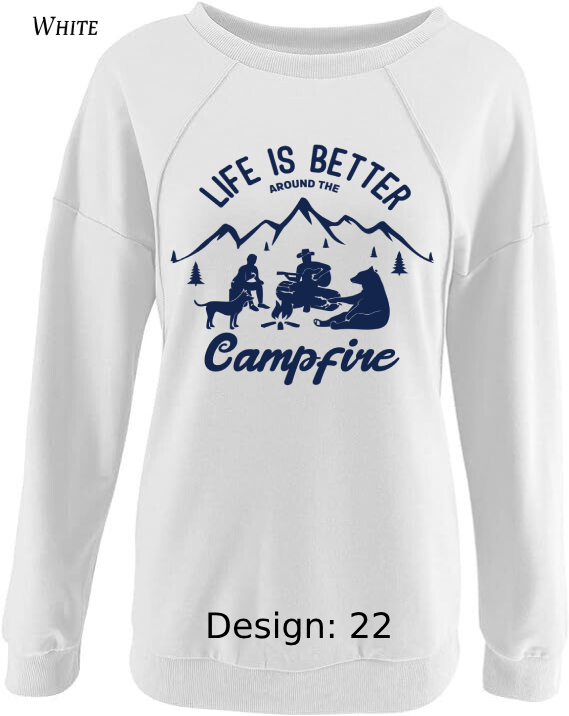 Sweatshirt Women's Camping Sweatshirt | Custom Sweatshirt