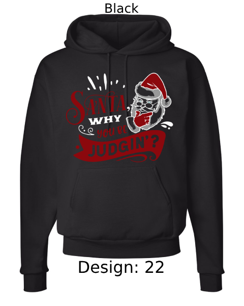 Unisex Christmas Funny Santa Hoodie Sweatshirt | Custom Hoodie