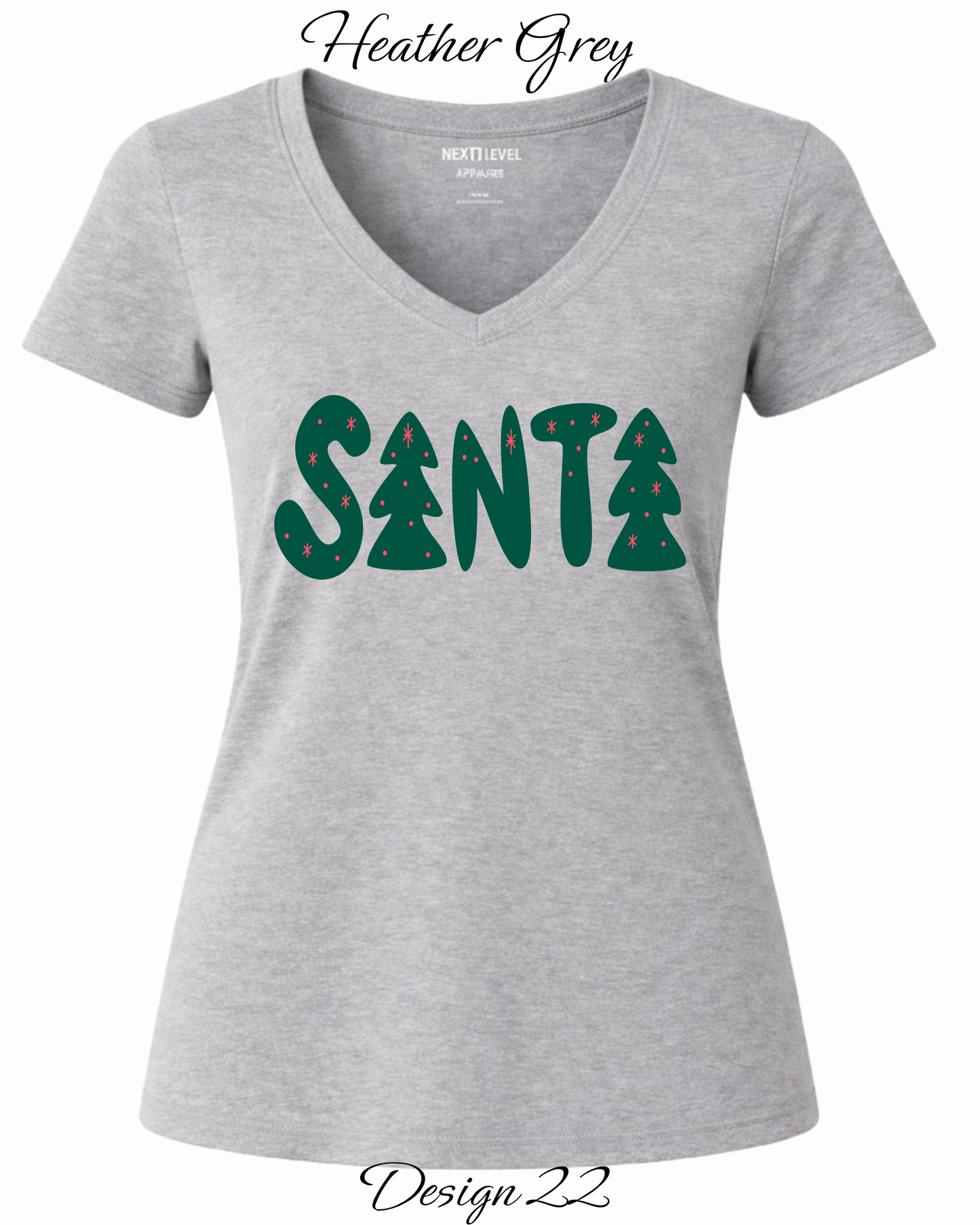 Custom Women's Tank Tops & Tees | Christmas Funny Christmas Santa Themed Tee