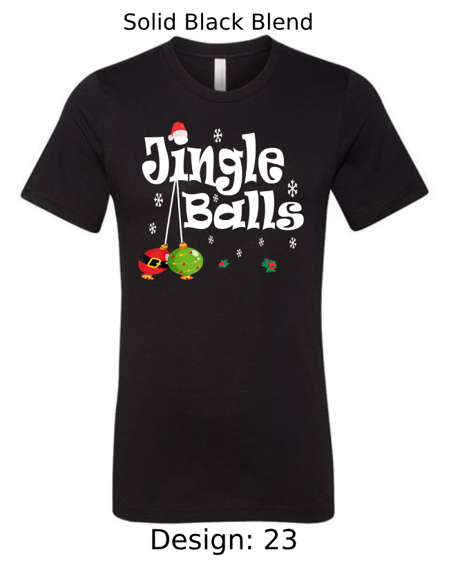 Shirts Men's Customized T-Shirts | Christmas Jingle Balls Themed Tee