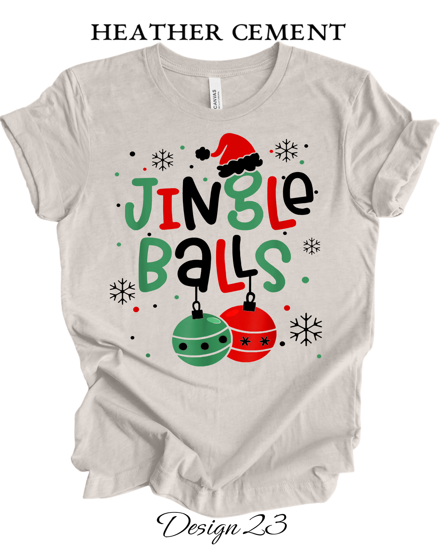 Custom Tee Unisex Crew Neck T-Shirts | Christmas Jingle Balls & Tinsel Tits Inspired Tee