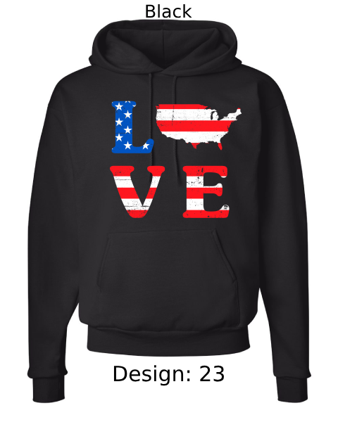 Unisex Patriotic Hoodie Sweatshirt | Custom Hoodie