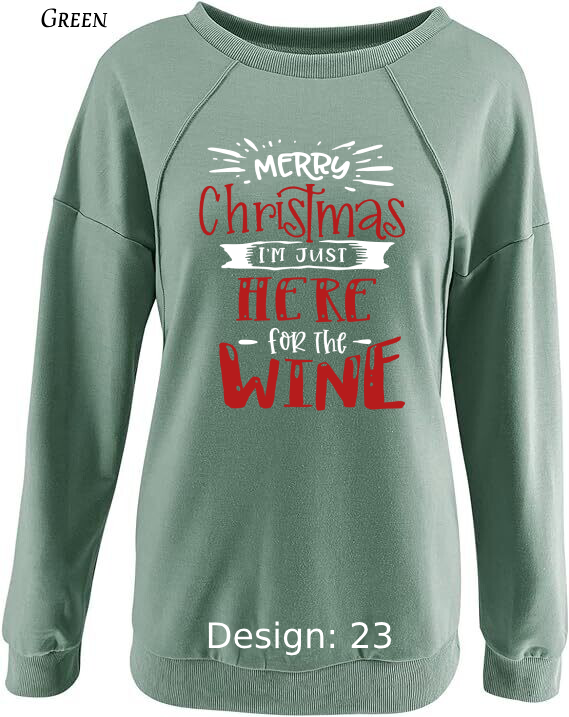 Sweatshirt Women's Christmas Funny Drinking Sweatshirt | Custom Sweatshirt