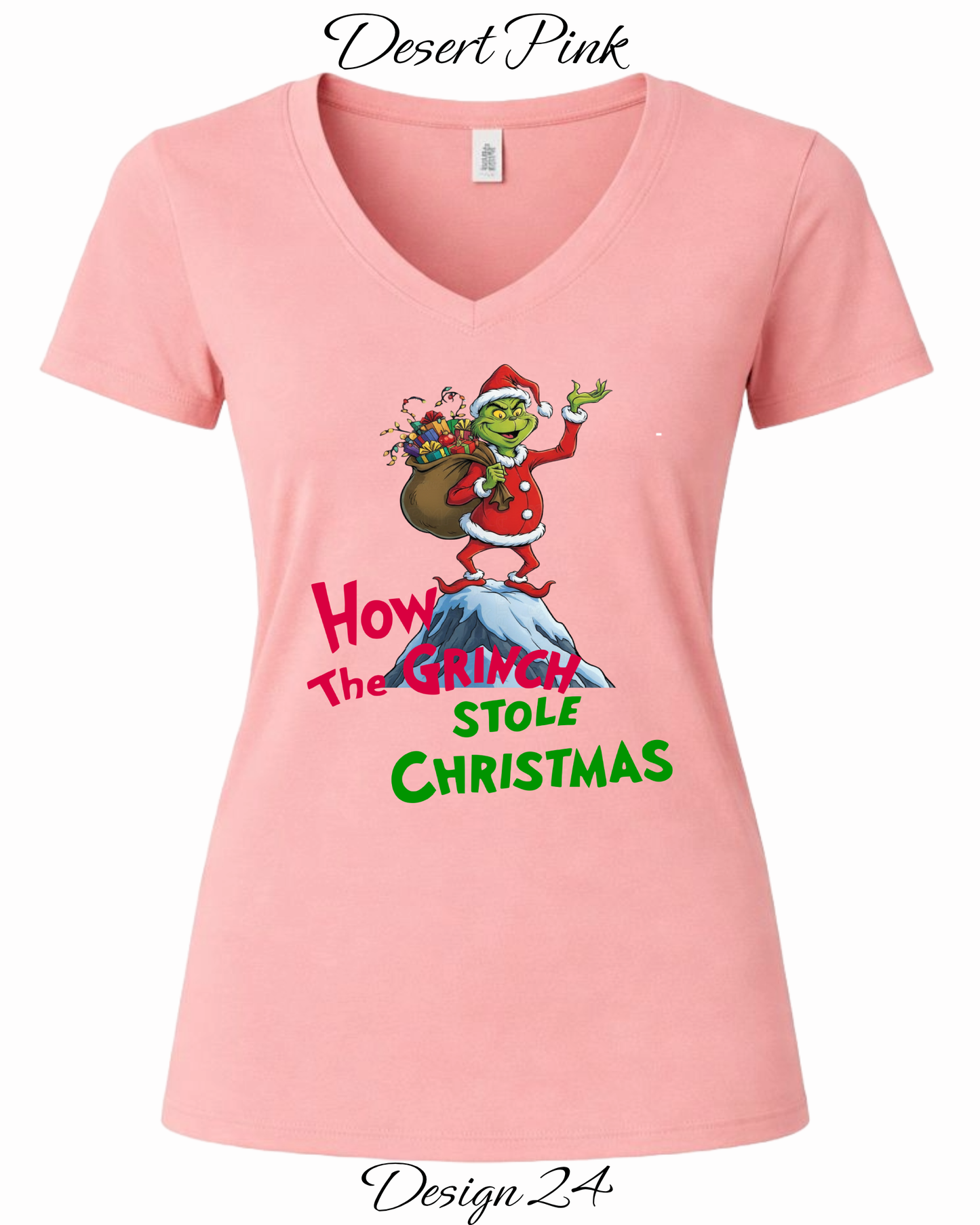 Custom Women's Tank Tops & Tees | Christmas Funny Grinch Inspired Tee