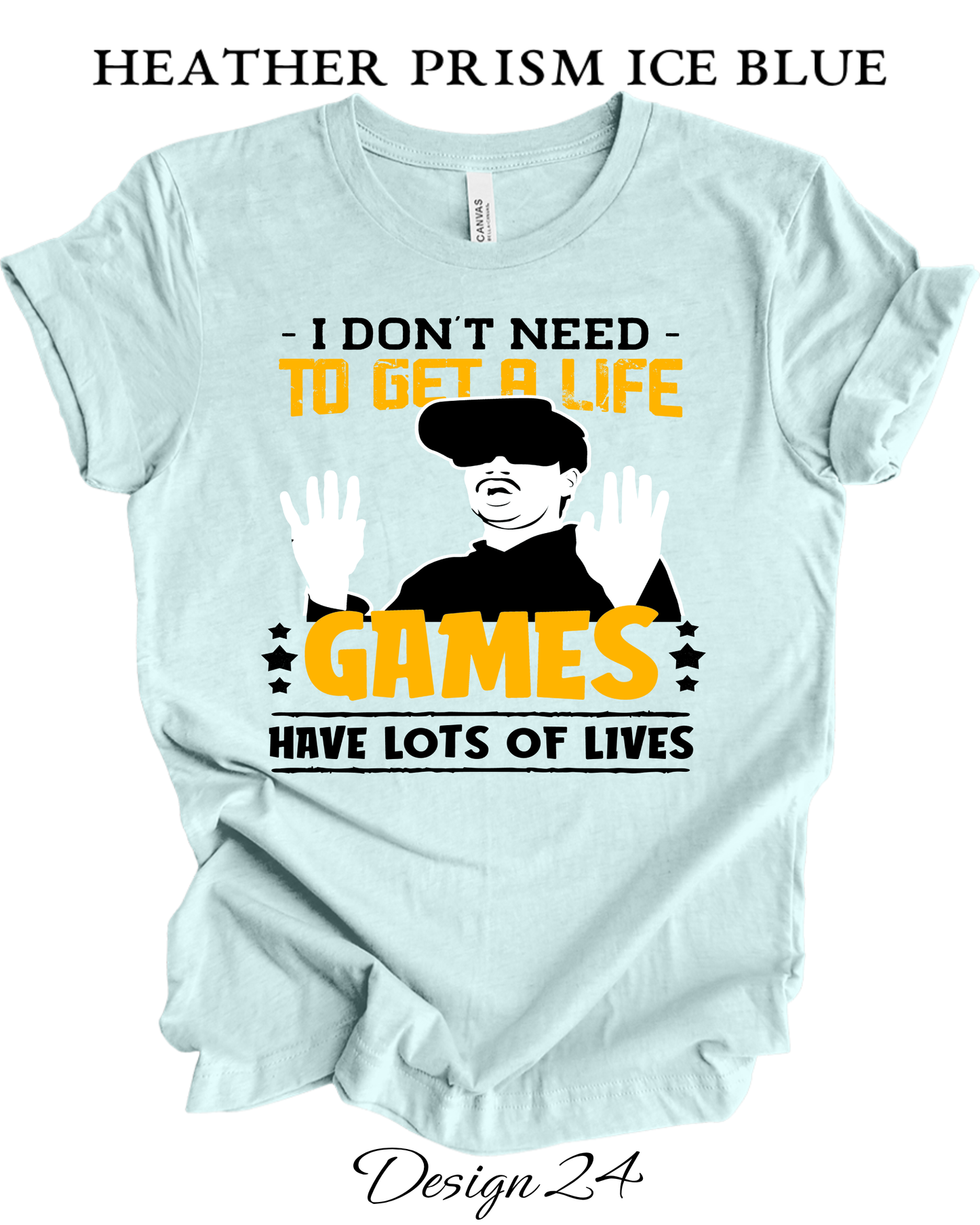 Custom Tee Unisex Crew Neck T-shirts | Video Gaming Inspired Tee