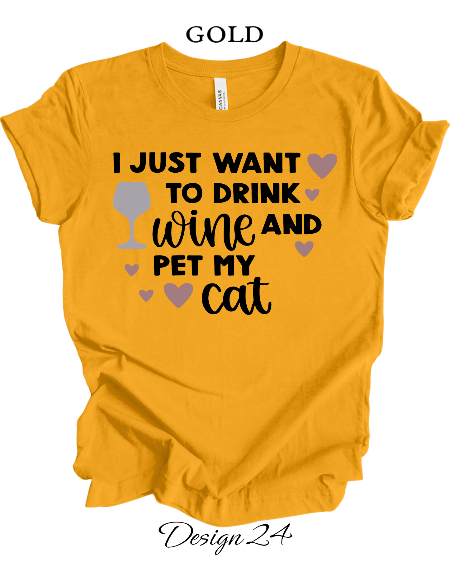 Custom Tee Unisex Crew Neck T-Shirts  | Cat Inspired Tee