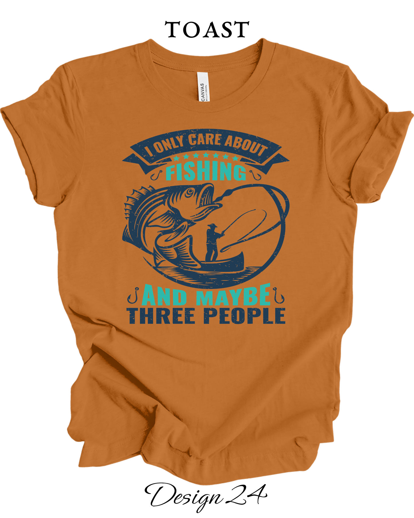 Custom Tee Unisex Crew Neck T-Shirts | Fishing Inspired Tees