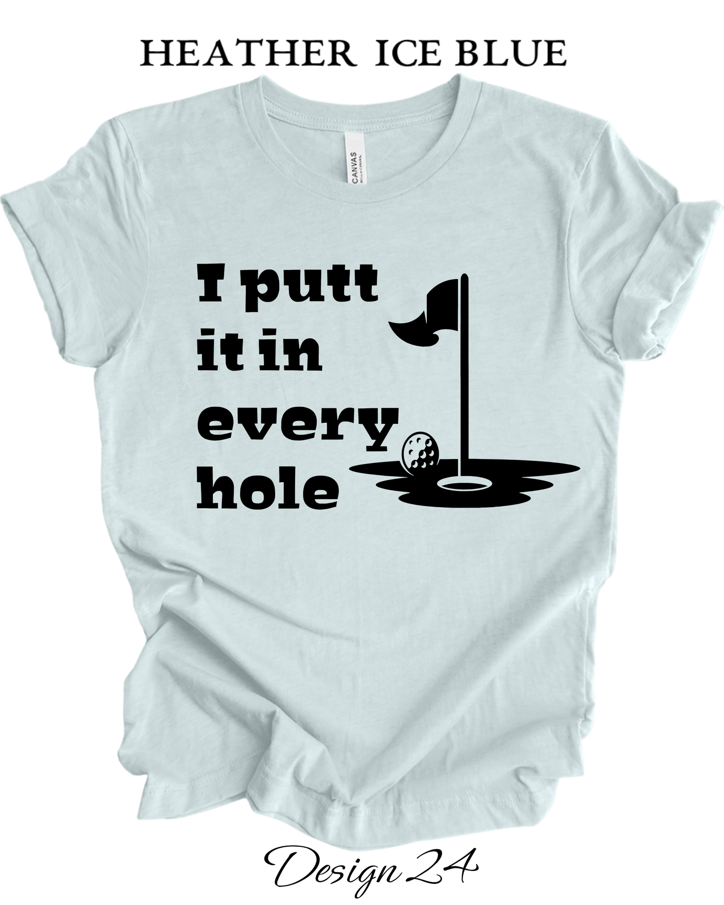 Custom Tee Unisex Crew Neck T-shirts | Golf Inspired Tees