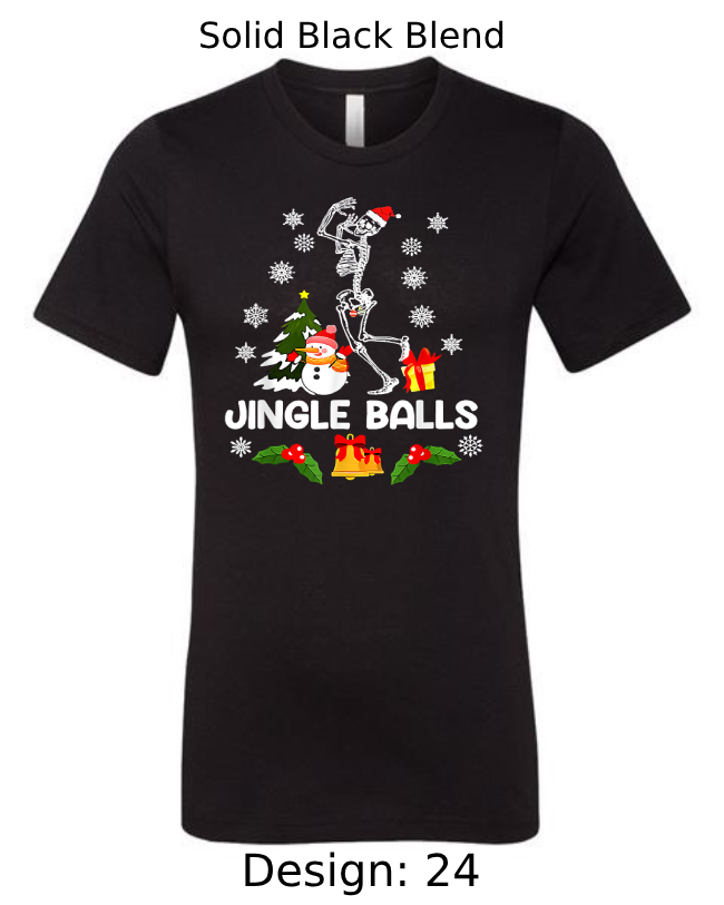 Shirts Men's Customized T-Shirts | Christmas Jingle Balls Themed Tee