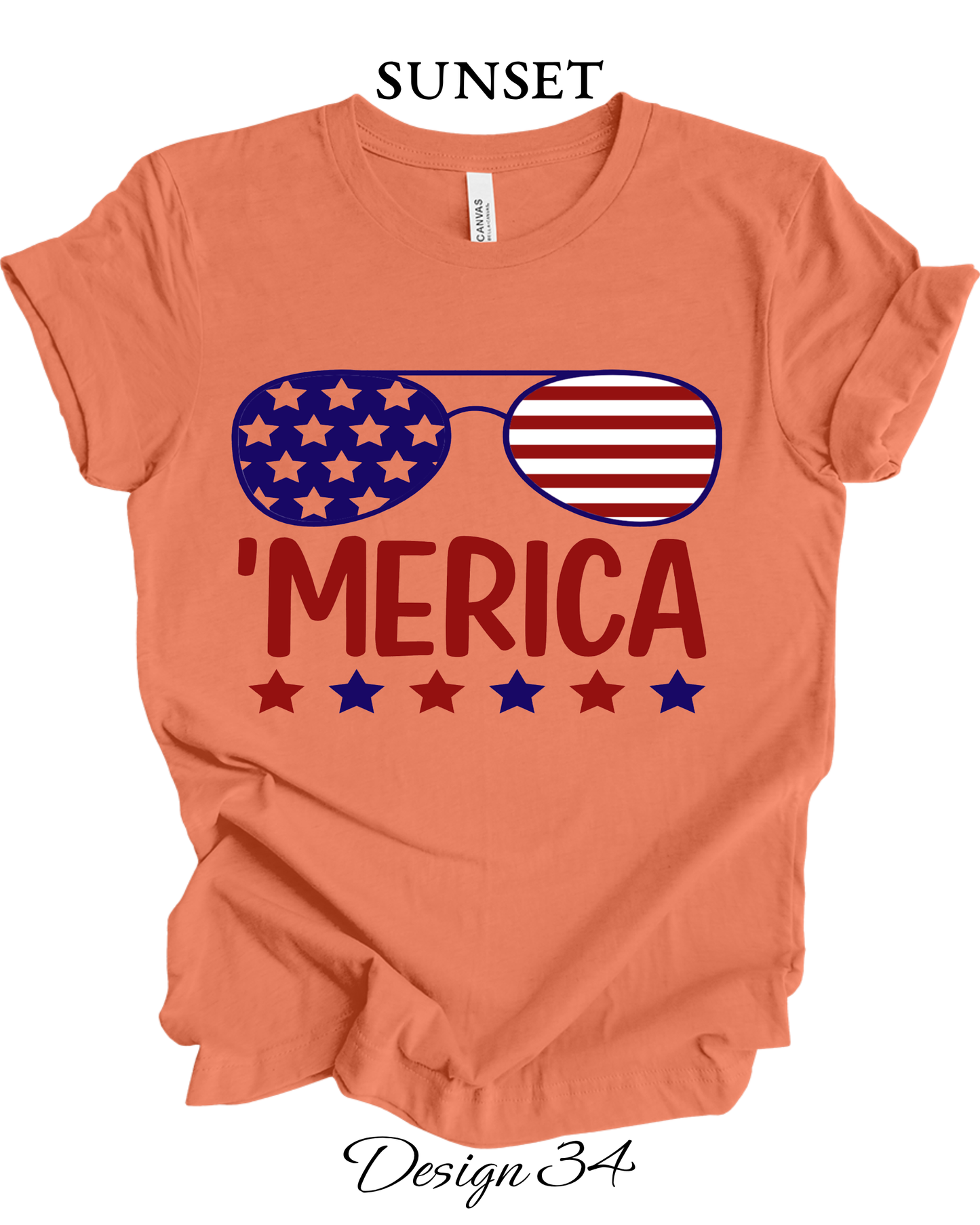 Custom Tee Unisex Crew Neck T-shirts | Patriotic Inspired Tee