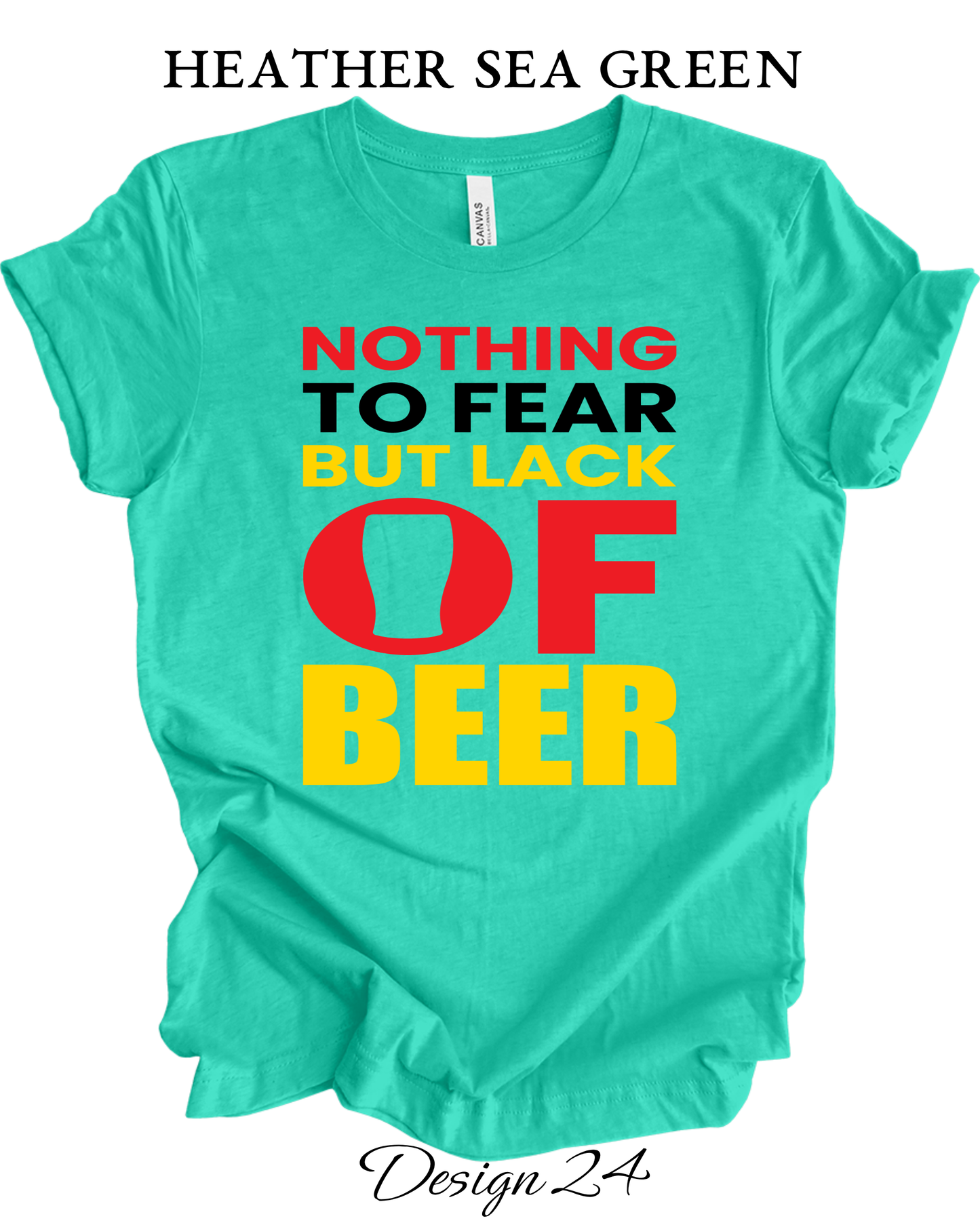 Custom Tee Unisex Crew Neck T-Shirts | Funny Beer Inspired Tee
