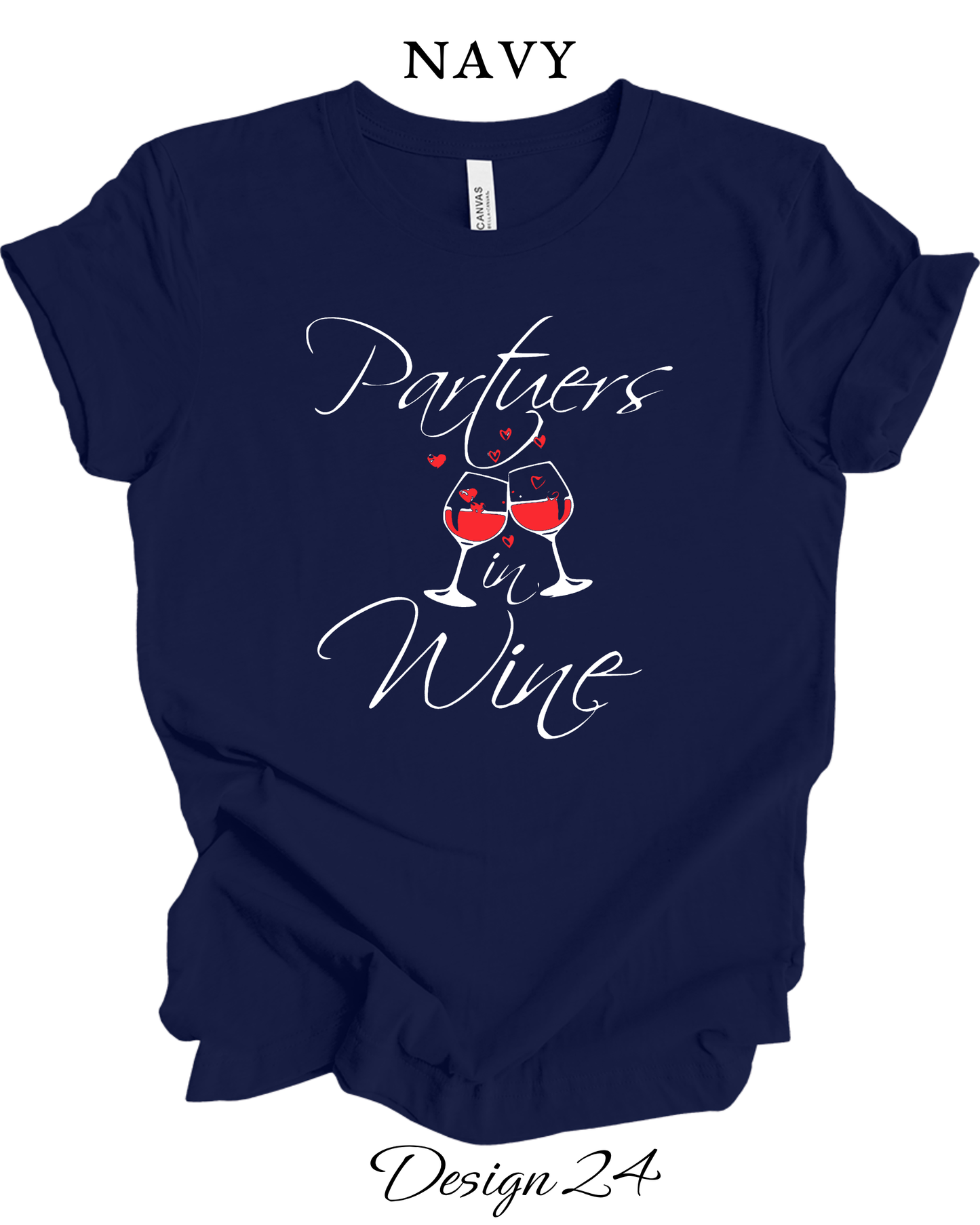 Custom Tee Unisex Crew Neck T-Shirts | Funny Wine Inspired Tee