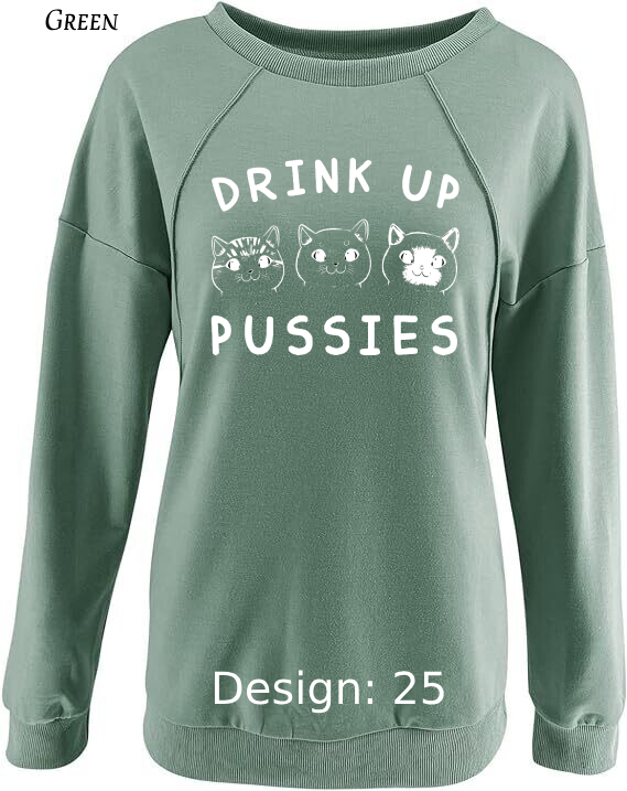 Sweatshirt Women's Cat Sweatshirt | Custom Sweatshirt