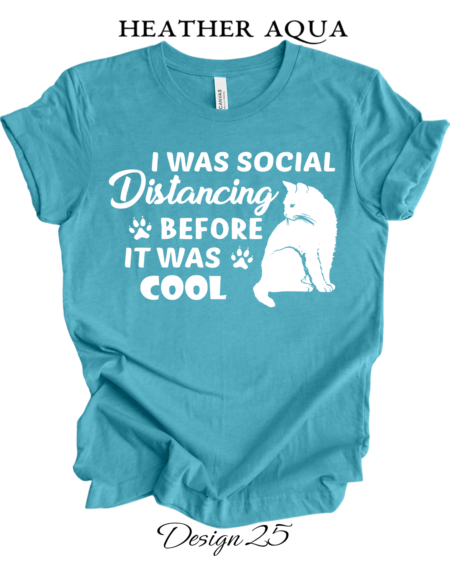 Custom Tee Unisex Crew Neck T-Shirts  | Cat Inspired Tee