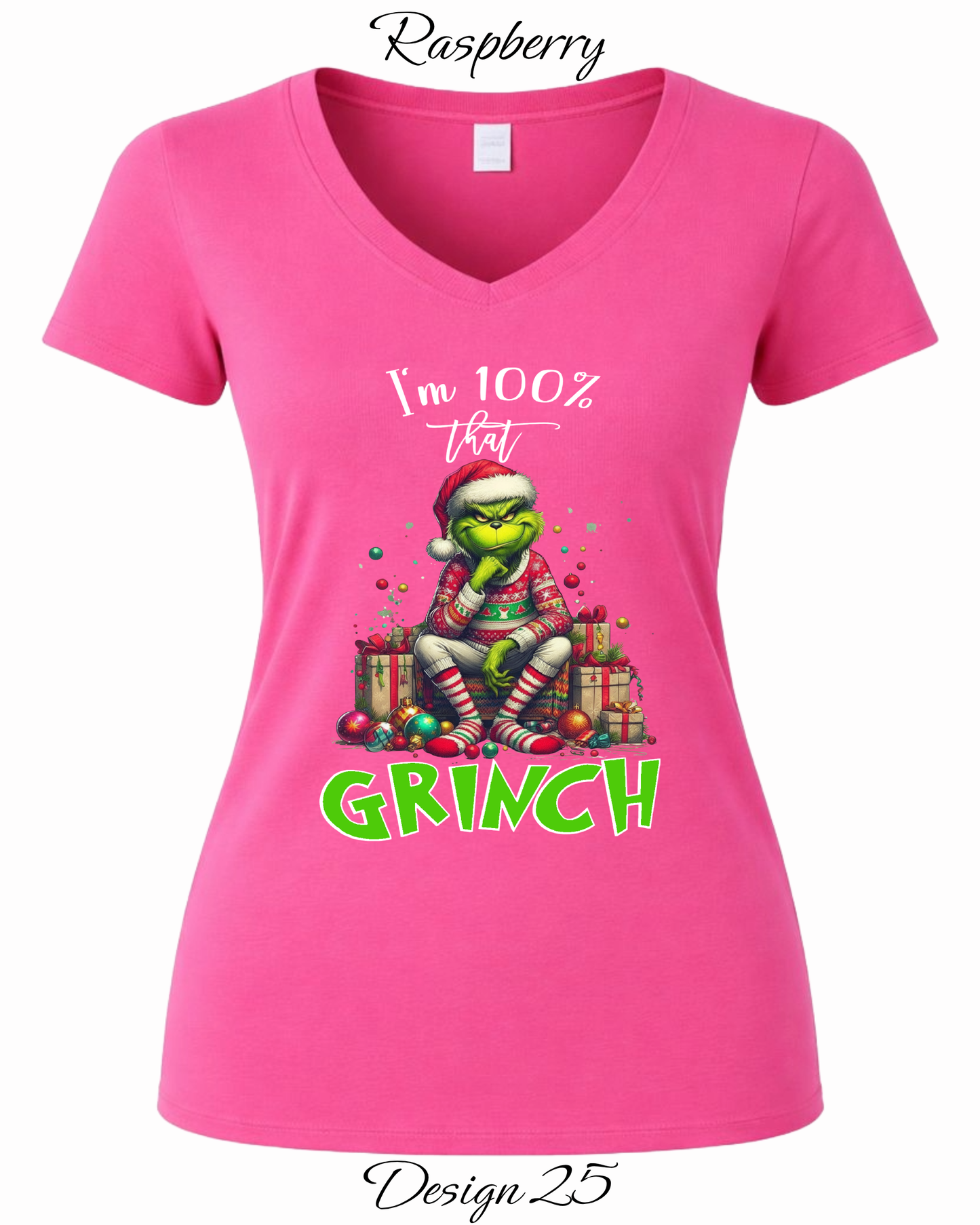 Custom Women's Tank Tops & Tees | Christmas Funny Grinch Inspired Tee