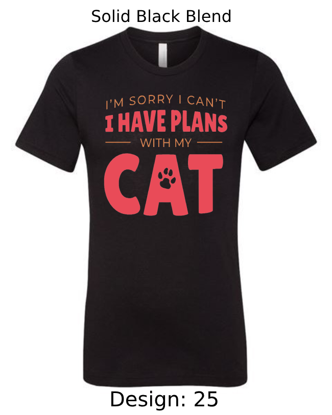 Shirts Men's Customized T-Shirts | Cat Themed Tee