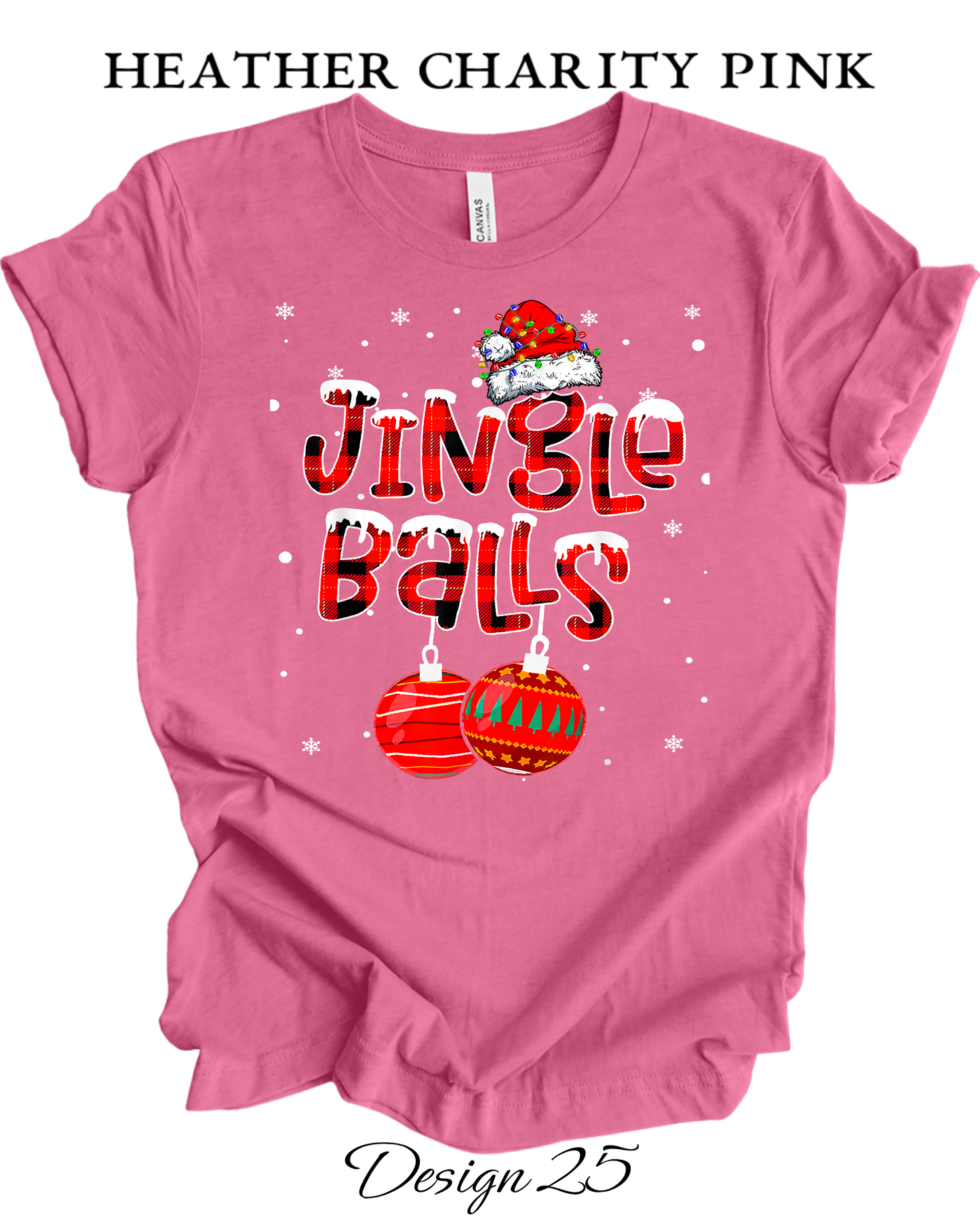 Custom Tee Unisex Crew Neck T-Shirts | Christmas Jingle Balls & Tinsel Tits Inspired Tee
