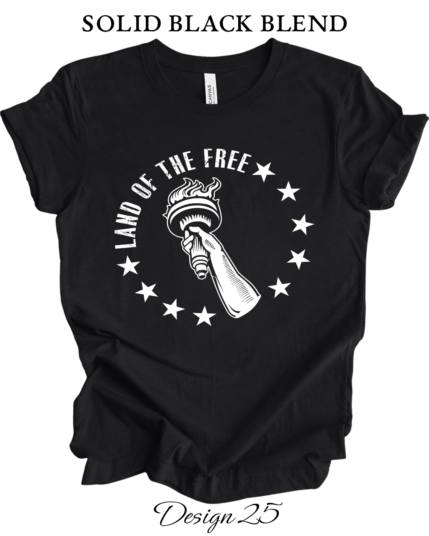 Custom Tee Unisex Crew Neck T-shirts | Patriotic Inspired Tee