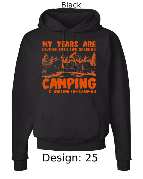 Unisex Camping Hoodie Sweatshirt | Custom Hoodie