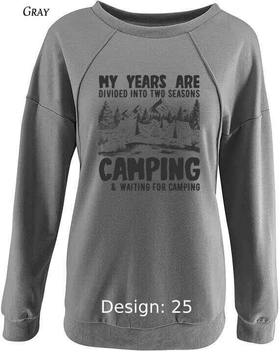 Sweatshirt Women's Camping Sweatshirt | Custom Sweatshirt