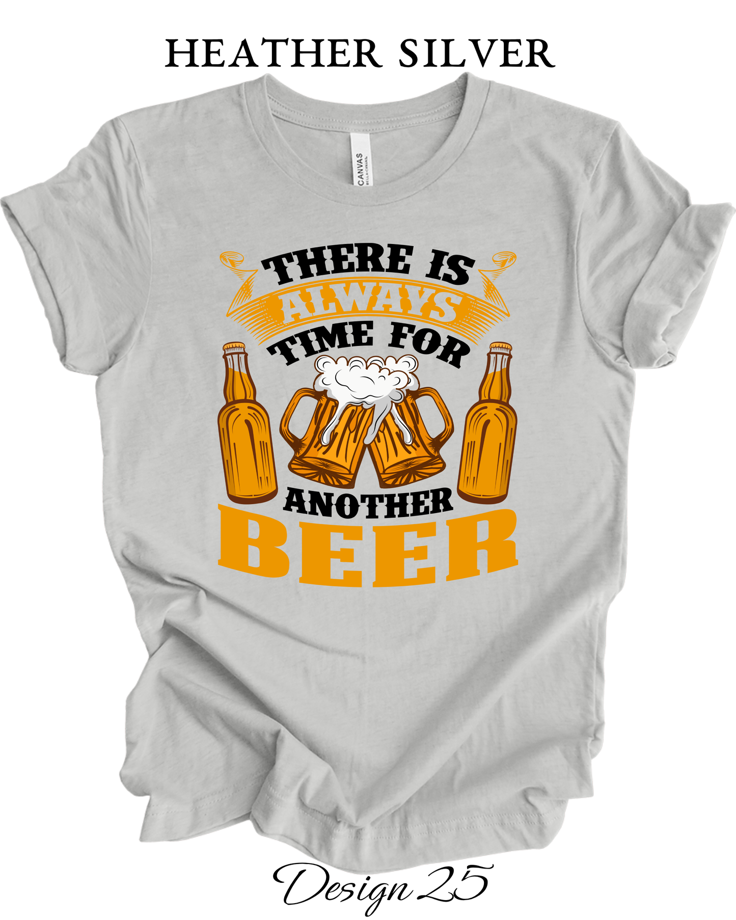 Custom Tee Unisex Crew Neck T-Shirts | Funny Beer Inspired Tee