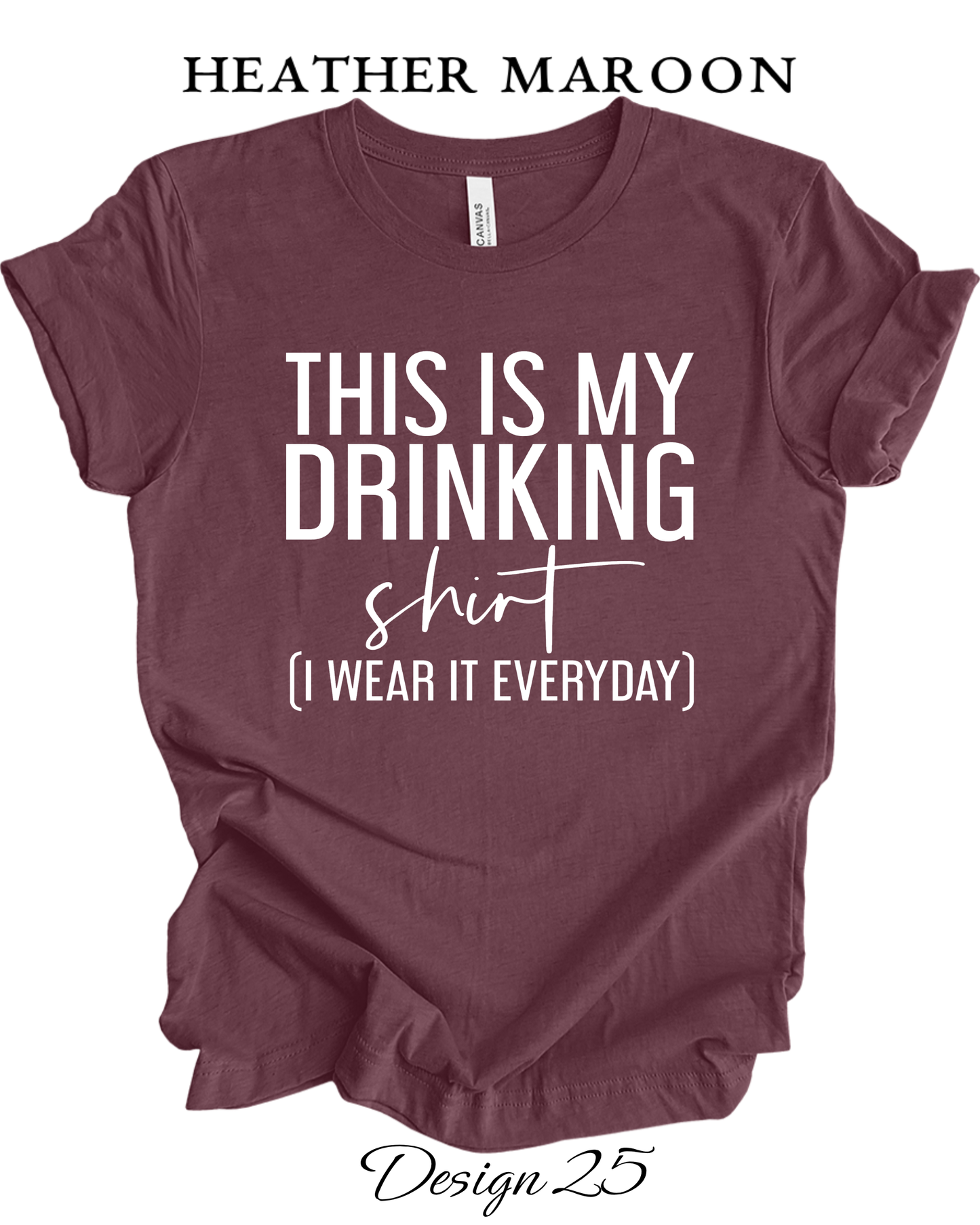 Custom Tee Unisex Crew Neck T-Shirts | Funny Alcohol Inspired Tee